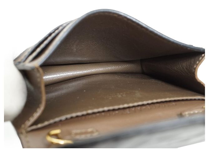 Fendi Zucca Compact Chain Wallet Brown - view 11