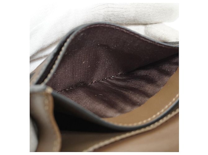 Fendi Zucca Compact Chain Wallet Brown - view 14