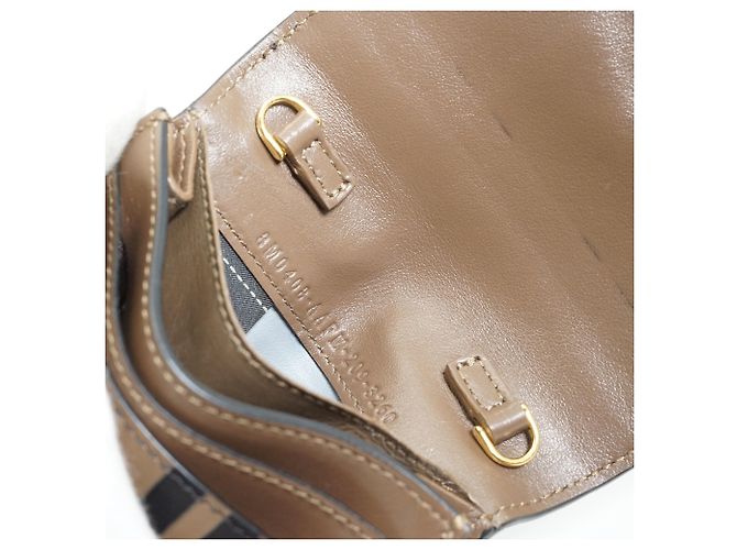 Fendi Zucca Compact Chain Wallet Brown - view 15