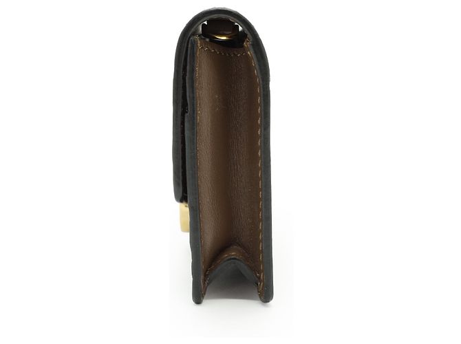 Fendi Zucca Compact Chain Wallet Brown - view 3