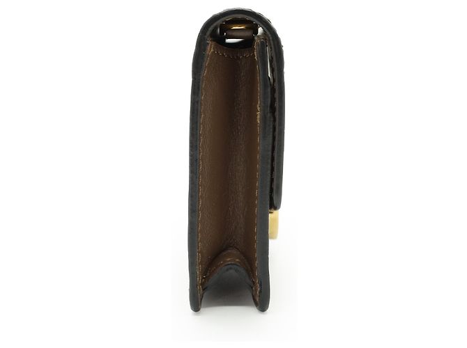 Fendi Zucca Compact Chain Wallet Brown - view 4