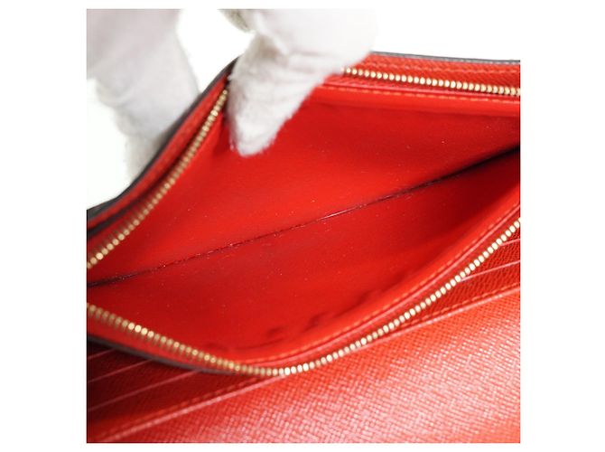 Louis Vuitton Monogram Portefeuille Sarah Retiro Cherry Red Long Wallet Braun Rot - Ansicht 13