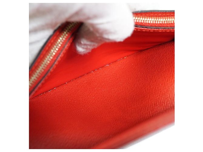 Louis Vuitton Monogram Portefeuille Sarah Retiro Cherry Red Long Wallet Braun Rot - Ansicht 14
