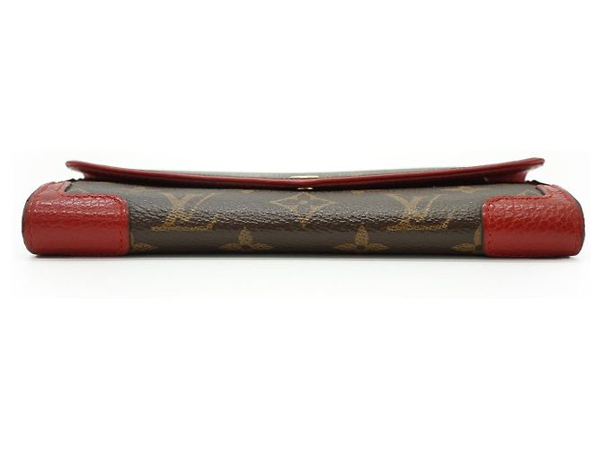 Louis Vuitton Monogram Portefeuille Sarah Retiro Cherry Red Long Wallet Braun Rot - Ansicht 5