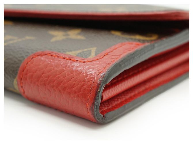Louis Vuitton Monogram Portefeuille Sarah Retiro Cherry Red Long Wallet Braun Rot - Ansicht 7