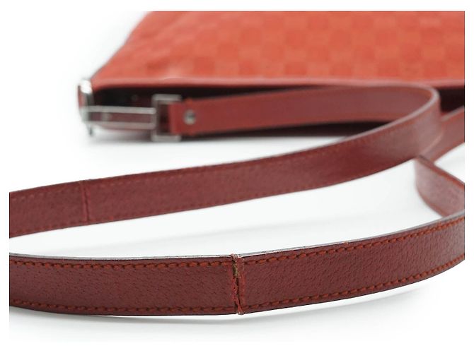 Gucci GG Canvas Quadratische Messenger-Tasche Rot - Ansicht 10