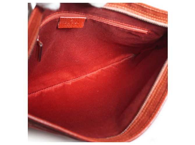 Gucci GG Canvas Quadratische Messenger-Tasche Rot - Ansicht 12