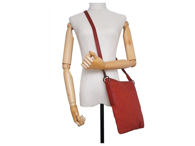 Gucci GG Canvas Quadratische Messenger-Tasche Rot - Ansicht 15