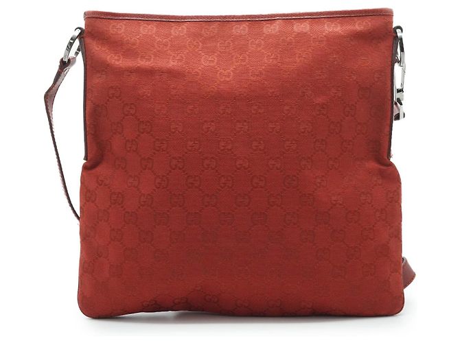 Gucci GG Canvas Quadratische Messenger-Tasche Rot - Ansicht 3