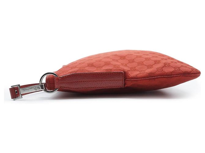 Gucci GG Canvas Quadratische Messenger-Tasche Rot - Ansicht 4