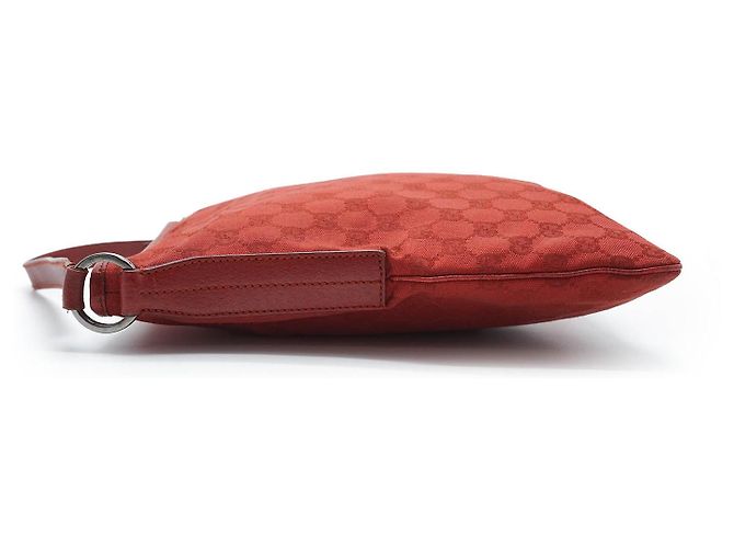Gucci GG Canvas Quadratische Messenger-Tasche Rot - Ansicht 5