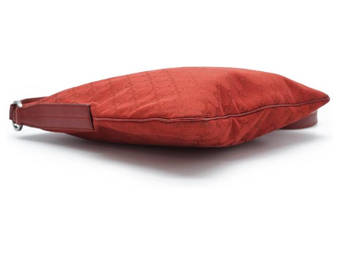 Gucci GG Canvas Quadratische Messenger-Tasche Rot - Ansicht 7