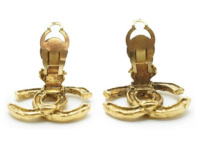 Chanel Orecchini a clip con logo CC D'oro - vista 7