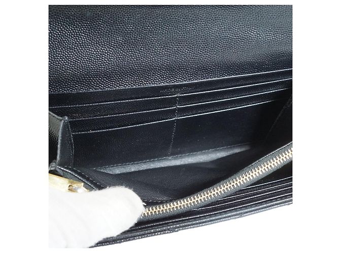 Yves Saint Laurent Cartera larga YSL Cassandra Matelassé Negro - vista 10