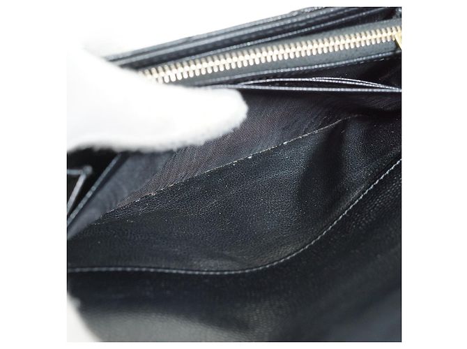 Yves Saint Laurent Cartera larga YSL Cassandra Matelassé Negro - vista 15