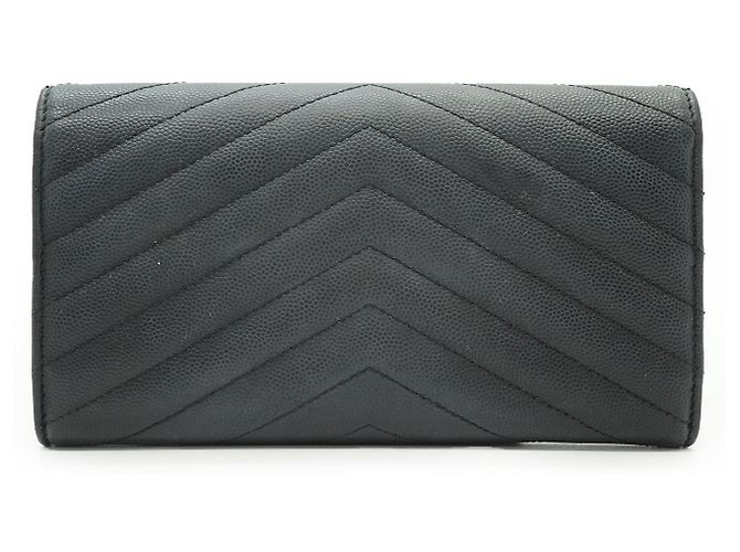 Yves Saint Laurent Cartera larga YSL Cassandra Matelassé Negro - vista 2