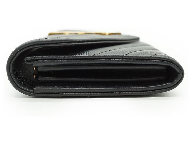 Yves Saint Laurent Cartera larga YSL Cassandra Matelassé Negro - vista 3
