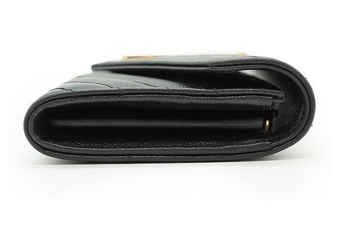 Yves Saint Laurent Cartera larga YSL Cassandra Matelassé Negro - vista 4