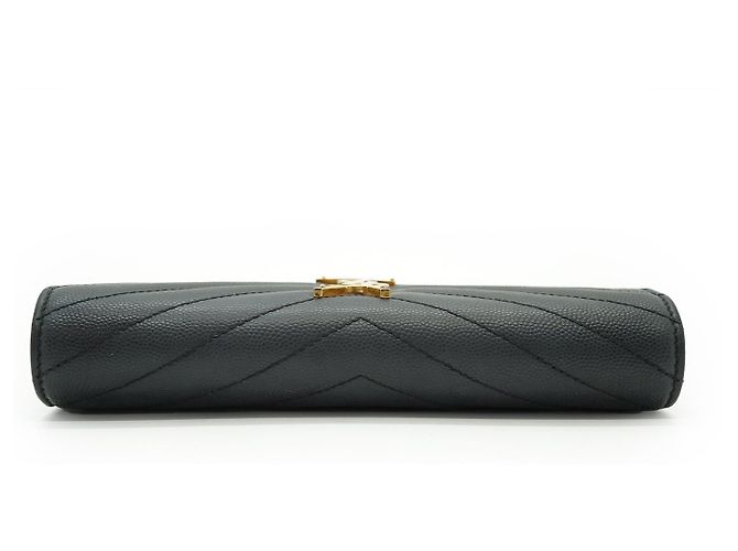 Yves Saint Laurent Cartera larga YSL Cassandra Matelassé Negro - vista 6
