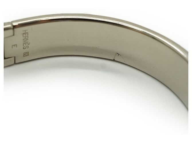 Hermès Brazalete Clic Clac H GM Plata Azul - vista 13
