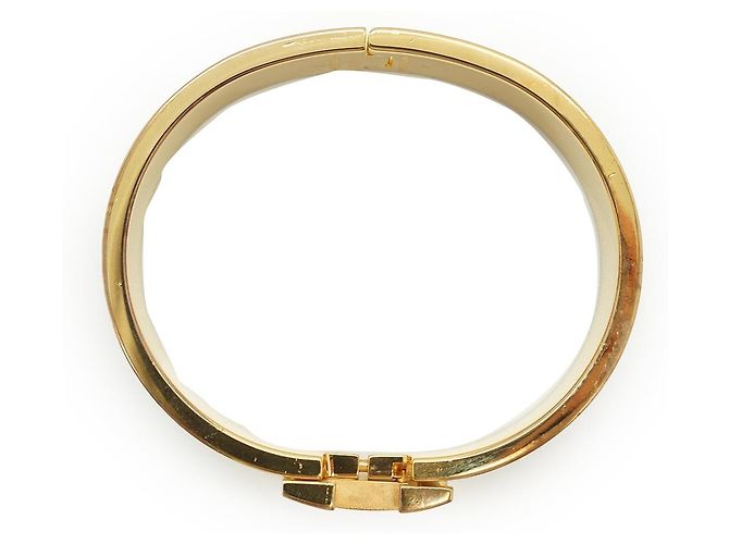 Hermès Clic Clac H Bracelet Marron Glace PM Golden Grau - Ansicht 10