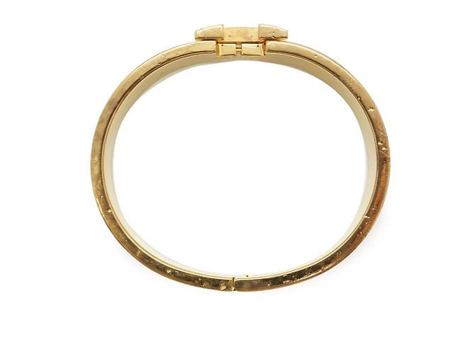 Hermès Clic Clac H Bracelet Marron Glace PM Golden Grau - Ansicht 12