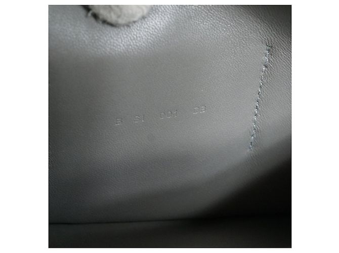 Hermès Portafoglio Dogon Duo Sauge Palladium GM Togo Verde Grigio - vista 11
