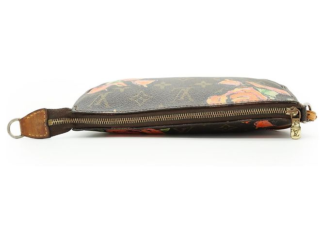 Louis Vuitton Monogram Pochette Accessoires Roses Castaño Rosa - vista 15