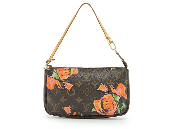 Louis Vuitton Monogram Pochette Accessoires Roses Castaño Rosa - vista 2