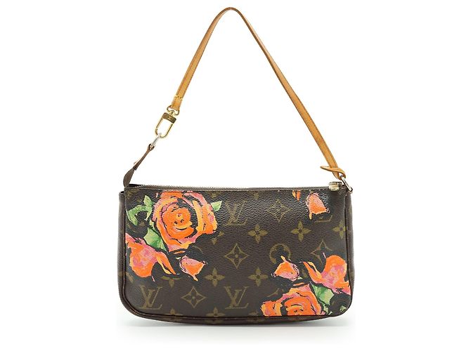 Louis Vuitton Monogram Pochette Accessoires Roses Castaño Rosa - vista 4
