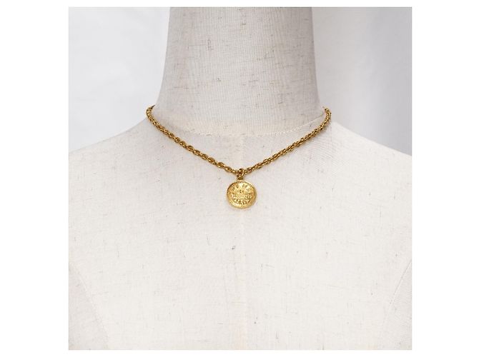 Chanel Collana Choker Vintage 31 Rue Cambon Paris GP D'oro - vista 13