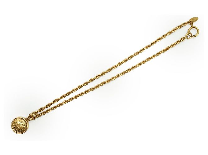 Chanel Collana Choker Vintage 31 Rue Cambon Paris GP D'oro - vista 2