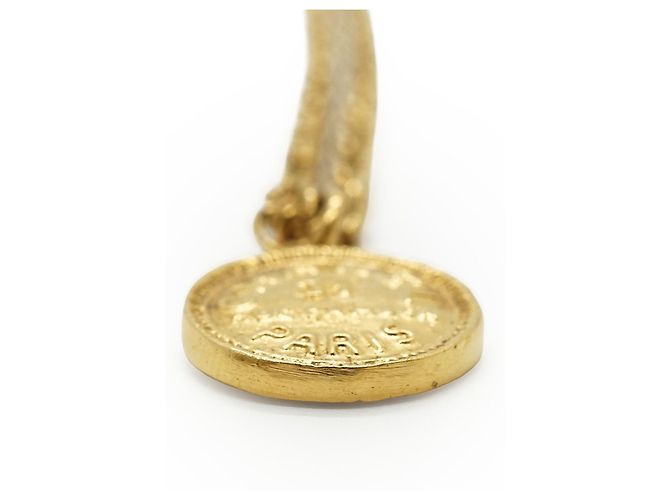 Chanel Collana Choker Vintage 31 Rue Cambon Paris GP D'oro - vista 6