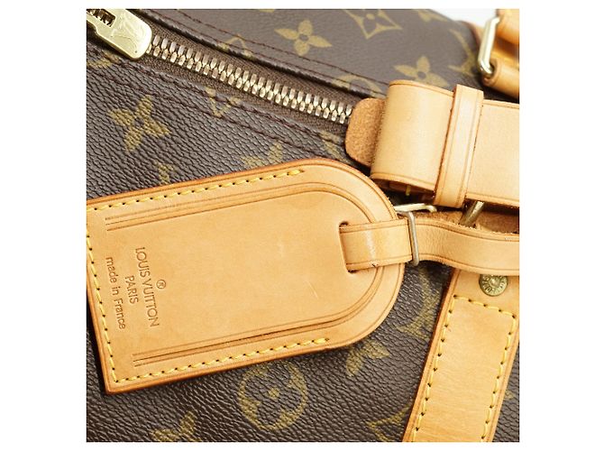 Louis Vuitton Monogram Keepall 55 Braun Canvas Leder - Ansicht 11