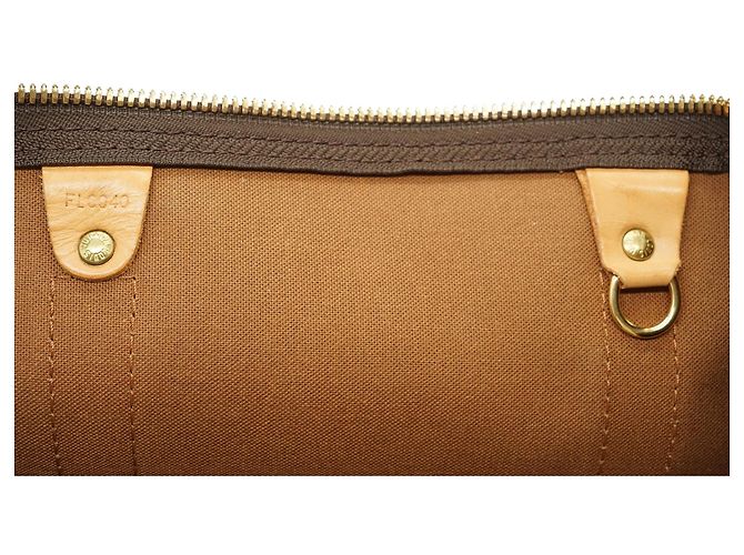 Louis Vuitton Monogram Keepall 55 Braun Canvas Leder - Ansicht 15