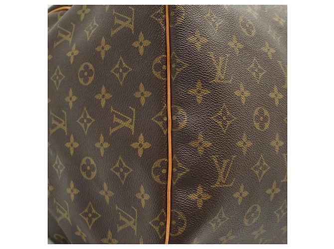 Louis Vuitton Monogram Keepall 55 Braun Canvas Leder - Ansicht 6