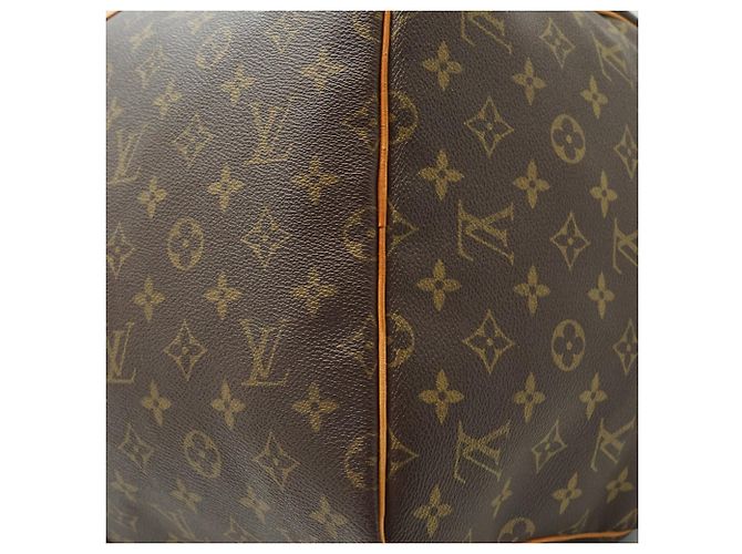 Louis Vuitton Monogram Keepall 55 Braun Canvas Leder - Ansicht 7