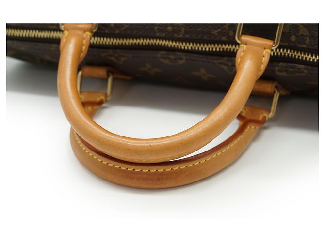 Louis Vuitton Monogram Speedy 35 Marron Cuir - vue 10