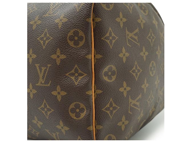 Louis Vuitton Monogram Speedy 35 Marron Cuir - vue 7