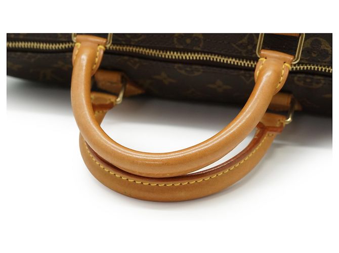 Louis Vuitton Monogram Speedy 35 Marron Cuir - vue 9