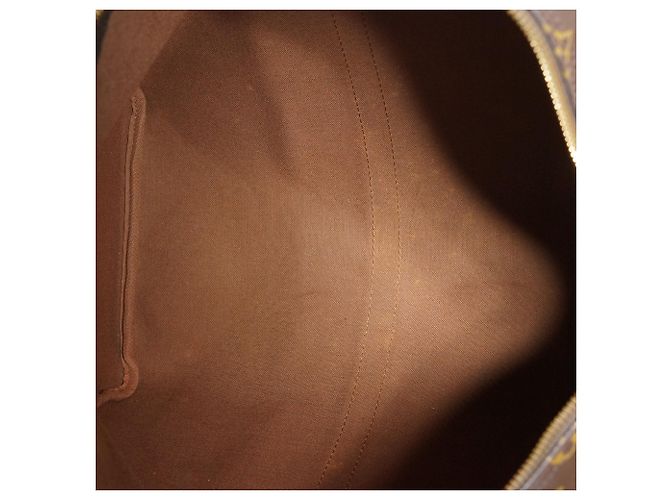 Louis Vuitton Monogram Keepall 50 Marrón Lona y Cuero Castaño - vista 13