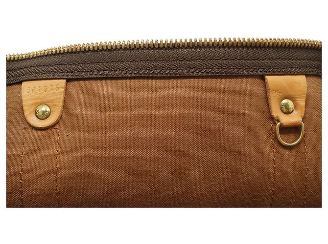 Louis Vuitton Monogram Keepall 50 Marrón Lona y Cuero Castaño - vista 14