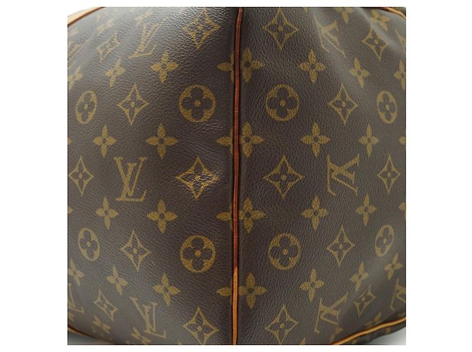 Louis Vuitton Monogram Keepall 50 Marrón Lona y Cuero Castaño - vista 7