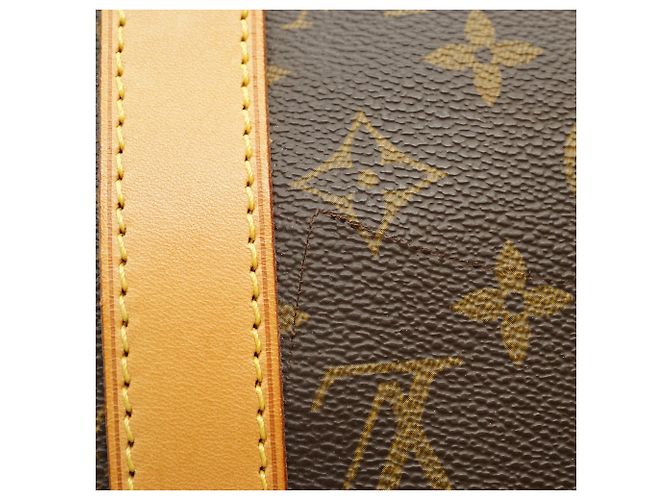 Louis Vuitton Monogram Keepall 50 Marrone Tela e Pelle - vista 12
