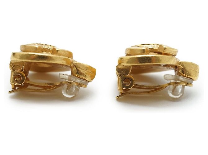 Chanel Boucles d'oreilles clips Coco Mark Heart GP Doré - vue 4