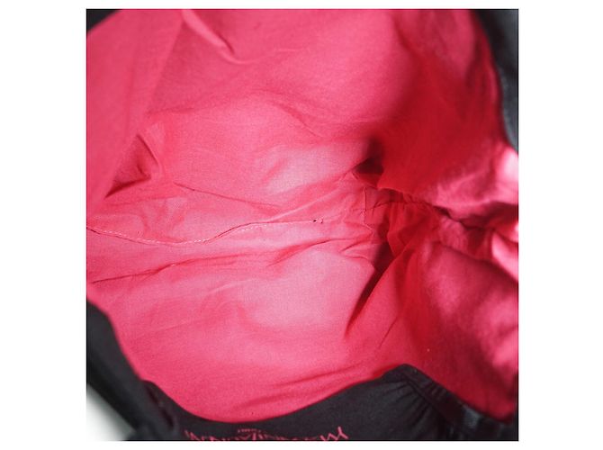 Yves Saint Laurent Parfums Bow Tote aus schwarzem Stoff Pink - Ansicht 9