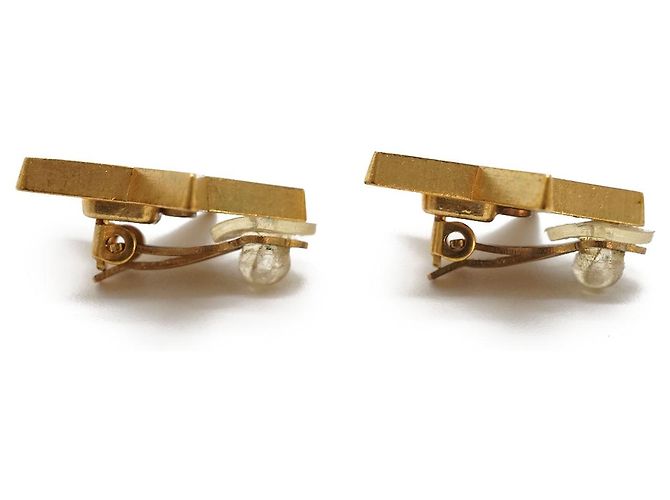 Chanel CC Logo Star Clip-On Ohrringe GP Pink Golden - Ansicht 4