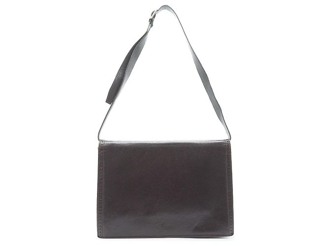 Yves Saint Laurent Vintage Schultertasche mit Cut-out-Besatz Braun Schwarz - Ansicht 2