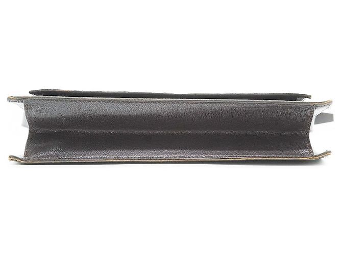 Yves Saint Laurent Vintage Schultertasche mit Cut-out-Besatz Braun Schwarz - Ansicht 5