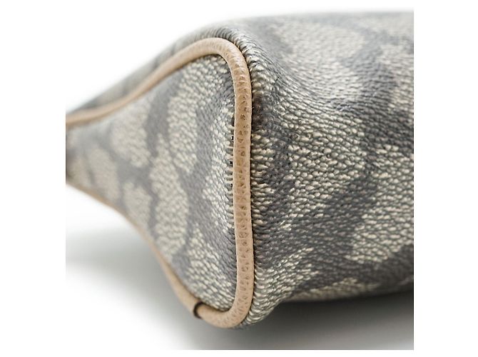Yves Saint Laurent Clutch Vintage YSL Stampa Giraffa Marrone Taupe - vista 6